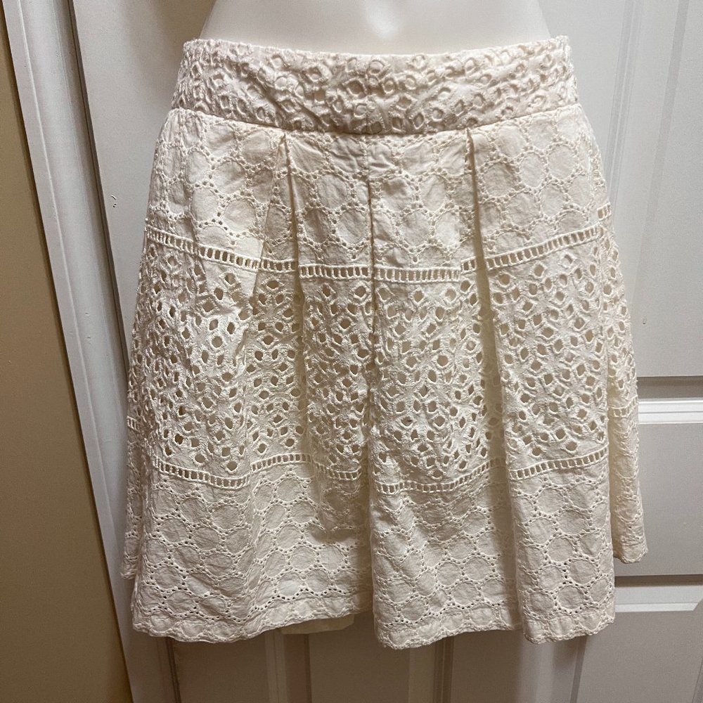 Banana Republic White Skirt Size 8